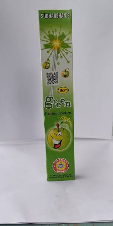 12 CM GREEN SPARKLERS